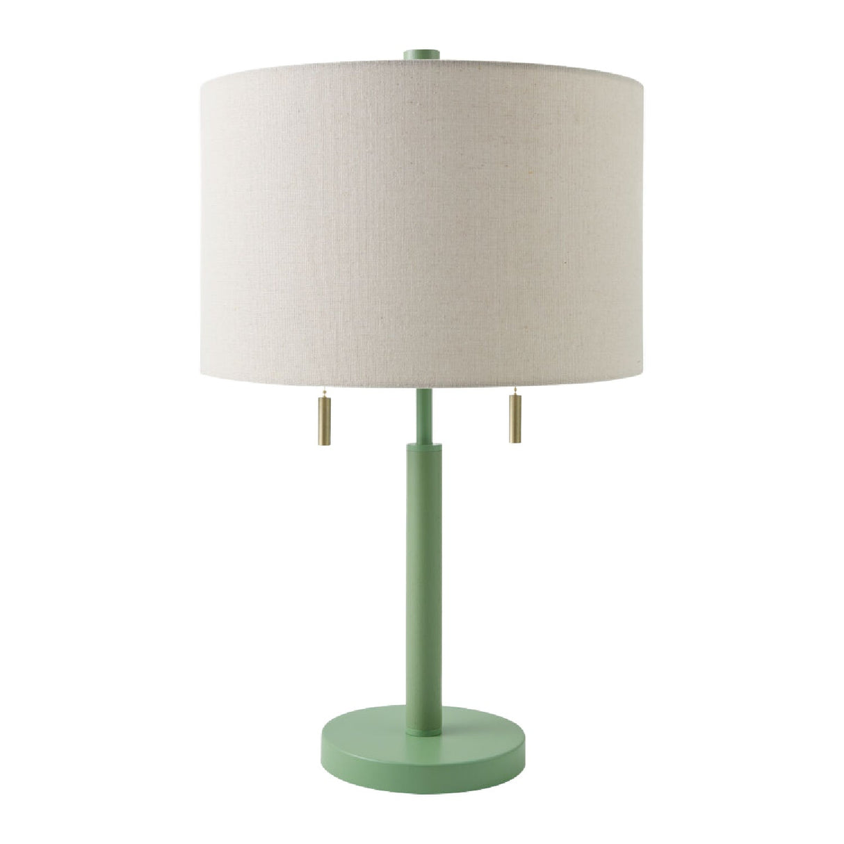 Modern European furniture - Drum Linen Shade Table Lamp - www.oroa.com