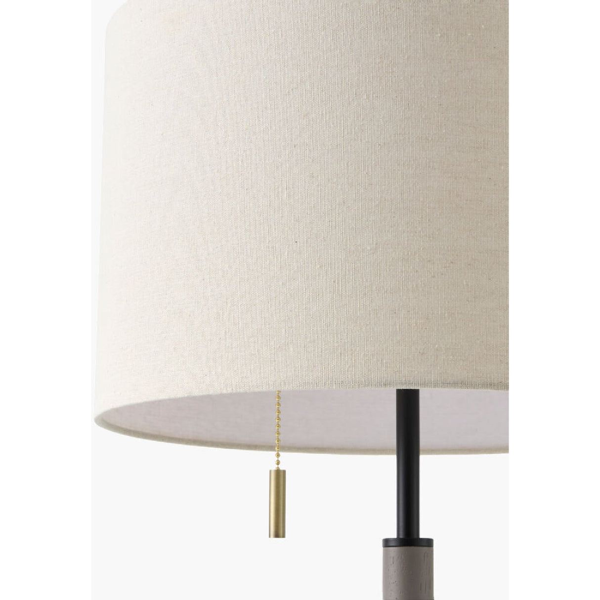 Modern European furniture - Drum Linen Shade Table Lamp - www.oroa.com