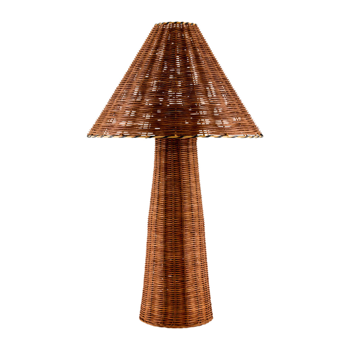 Modern European furniture - Empire Brown Rattan Table Lamp - www.oroa.com