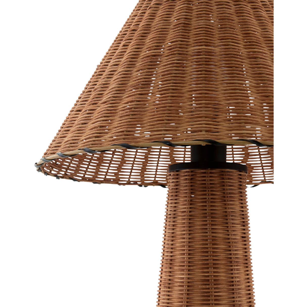 Modern European furniture - Empire Brown Rattan Table Lamp - www.oroa.com