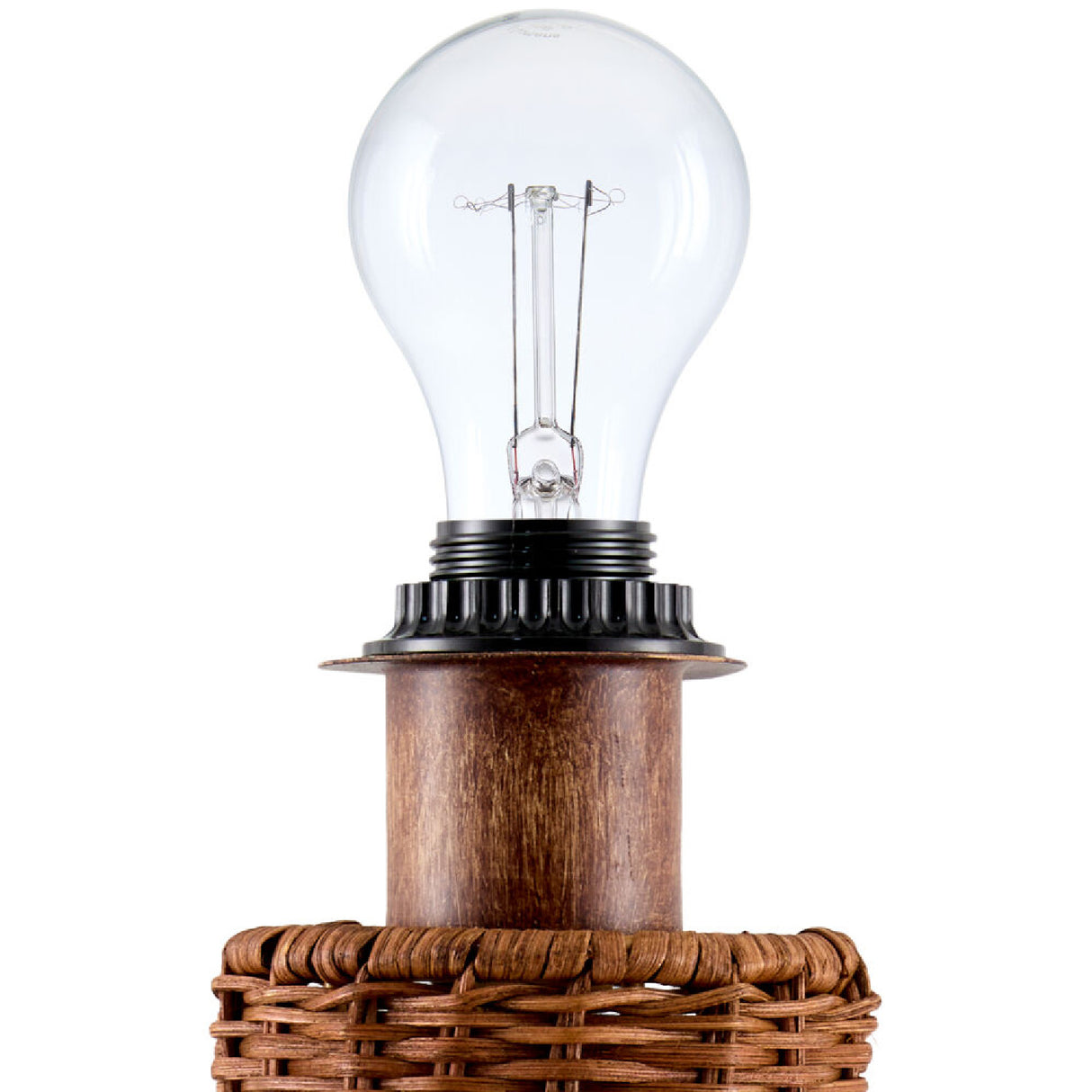 Modern European furniture - Empire Brown Rattan Table Lamp - www.oroa.com