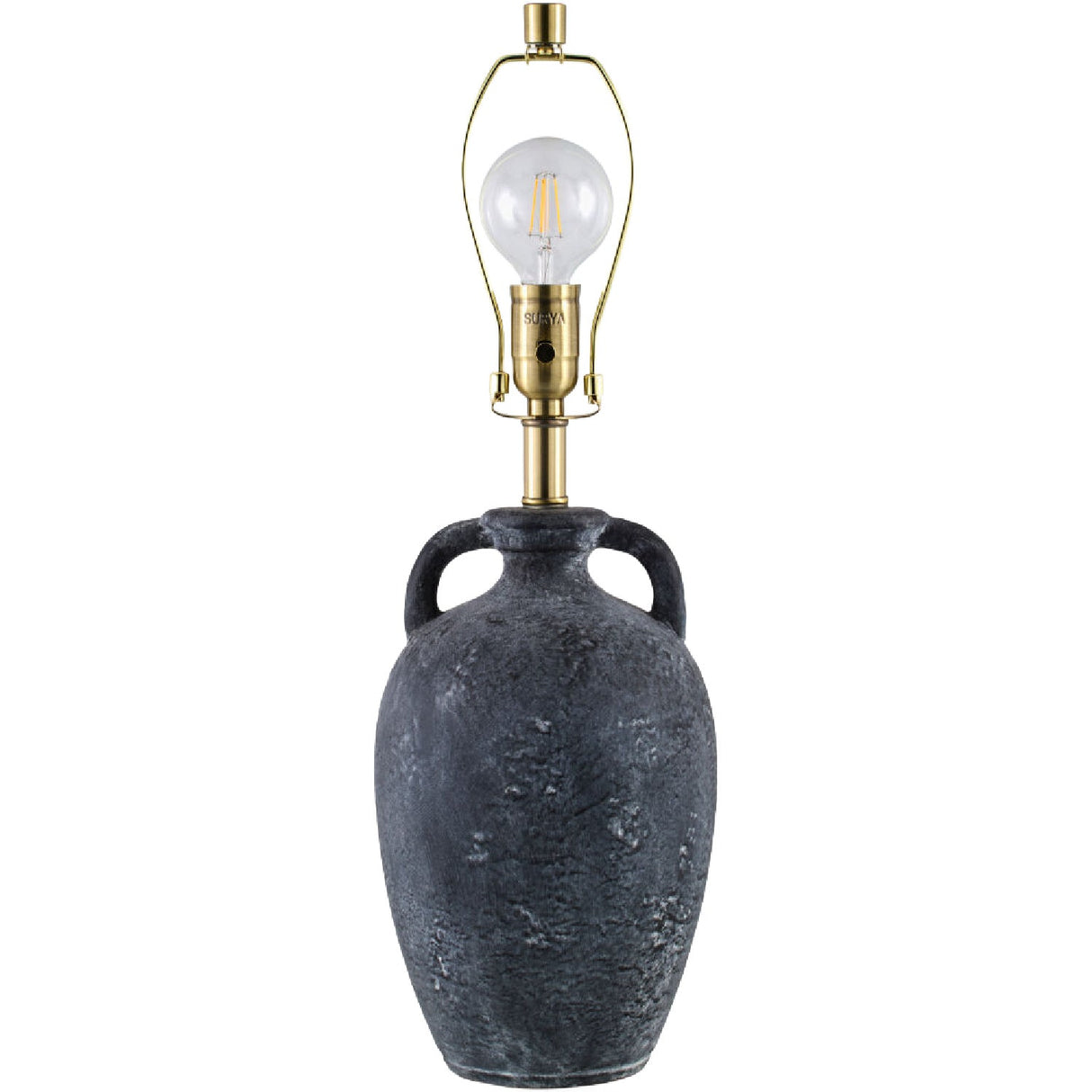 Modern European furniture - Black Ceramic Linen Table Lamp - www.oroa.com