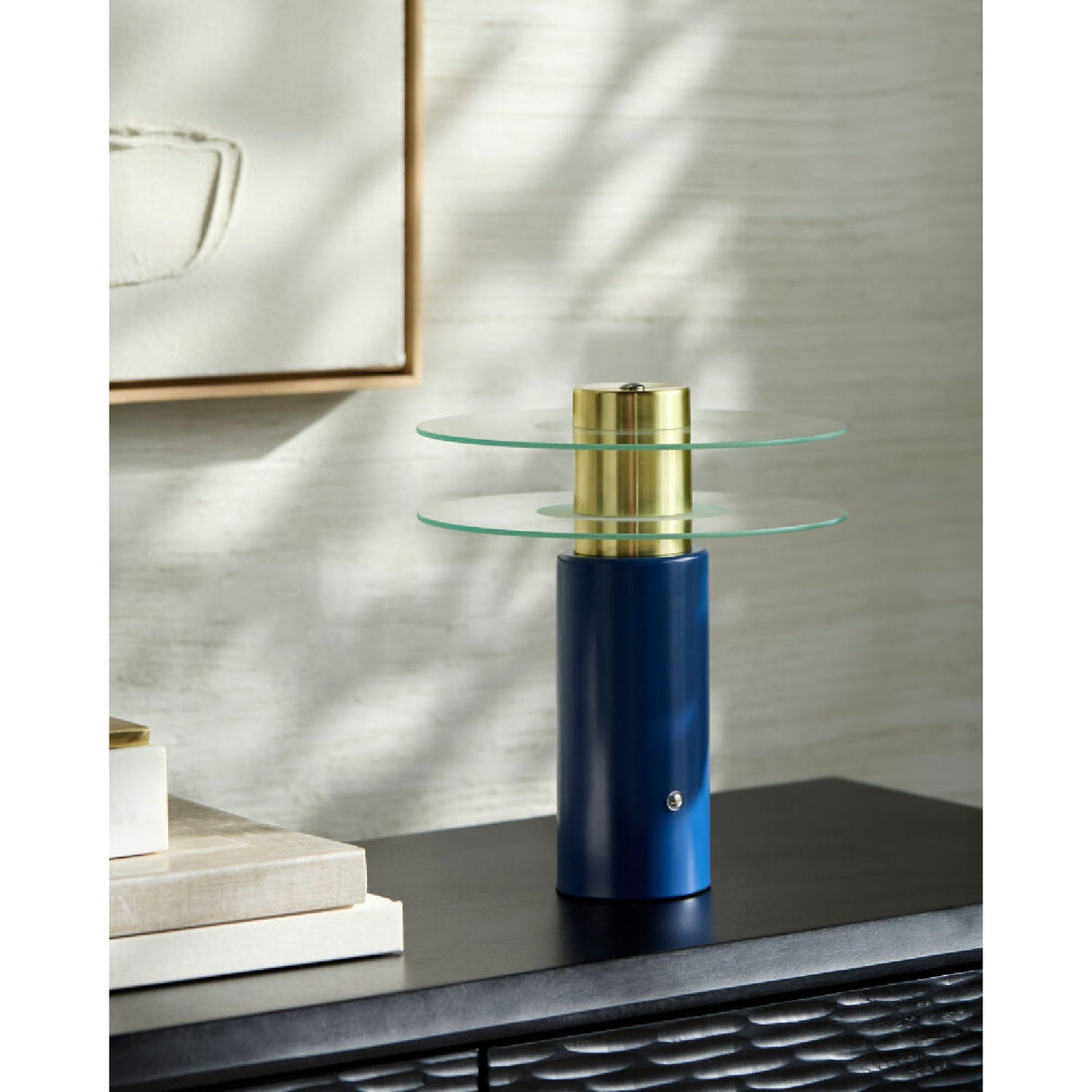 Modern European furniture - Clear Glass Discs Table Lamp - www.oroa.com