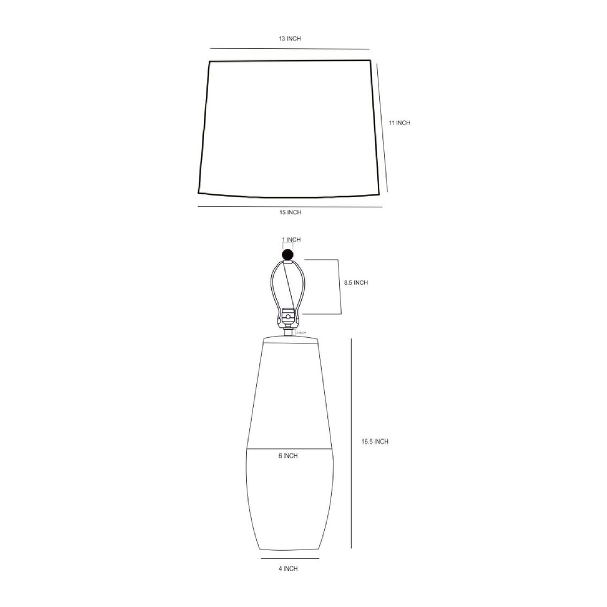 Modern European furniture - White Cotton Accent Table Lamp - www.oroa.com