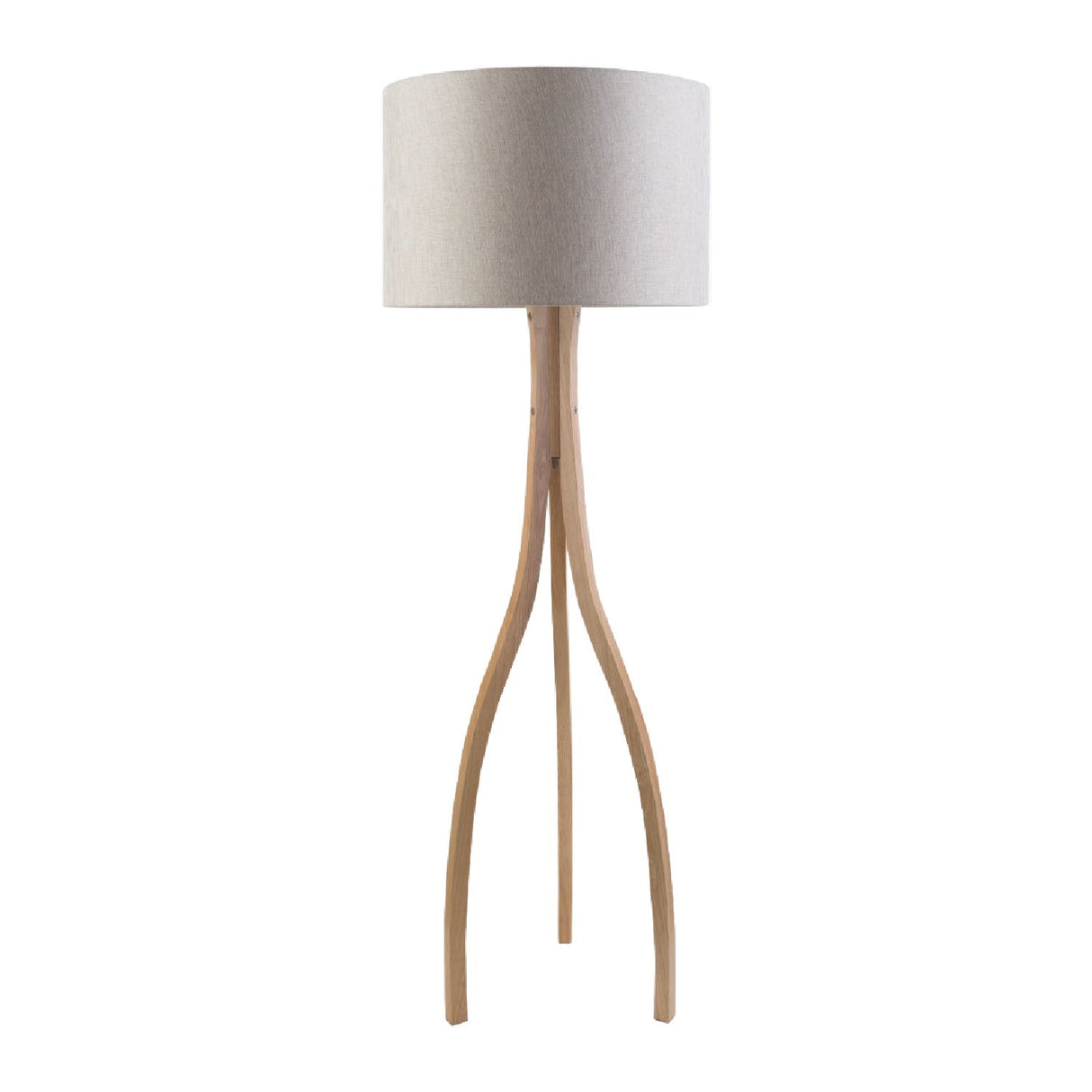 Modern European furniture - Wood Veneer Tripod Floor Lamp - www.oroa.com