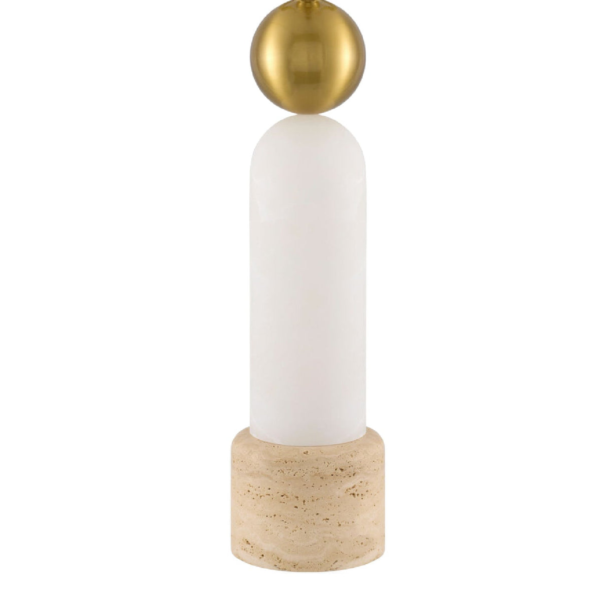 Modern European furniture - White Stone Modern Table Lamp - www.oroa.com
