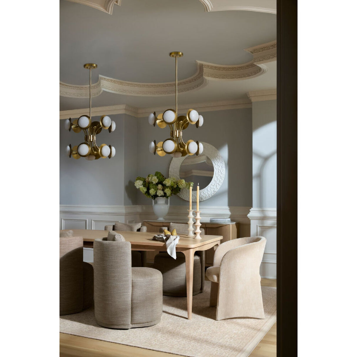 Modern European furniture - Gold 13-Light Pendant Lamp - www.oroa.com