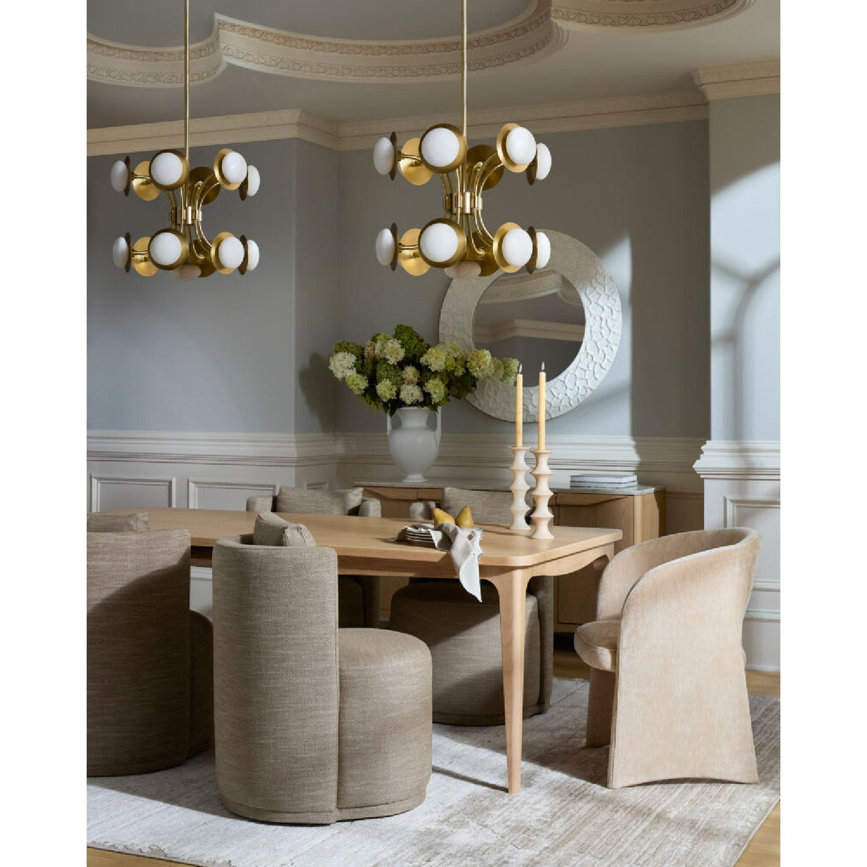 Modern European furniture - Gold 13-Light Pendant Lamp - www.oroa.com