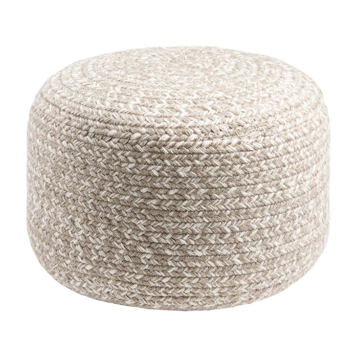 Modern furniture - Round Woven Outdoor Pouf - www.oroa.com