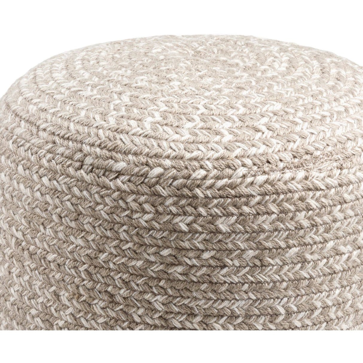 Modern furniture - Round Woven Outdoor Pouf - www.oroa.com
