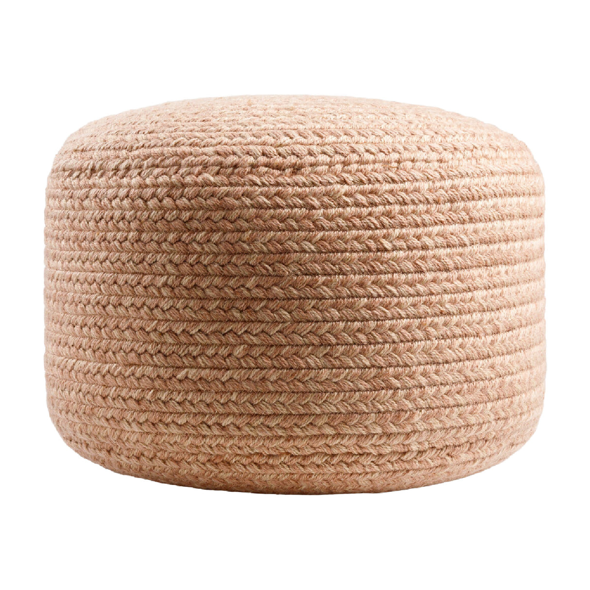 Modern furniture - Round Woven Outdoor Pouf - www.oroa.com