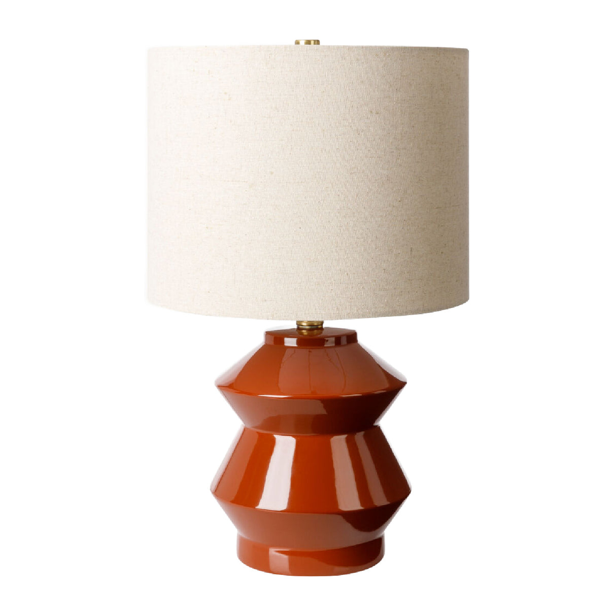 Modern European furniture - Geometrical Glazed Ceramic Table Lamp - www.oroa.com