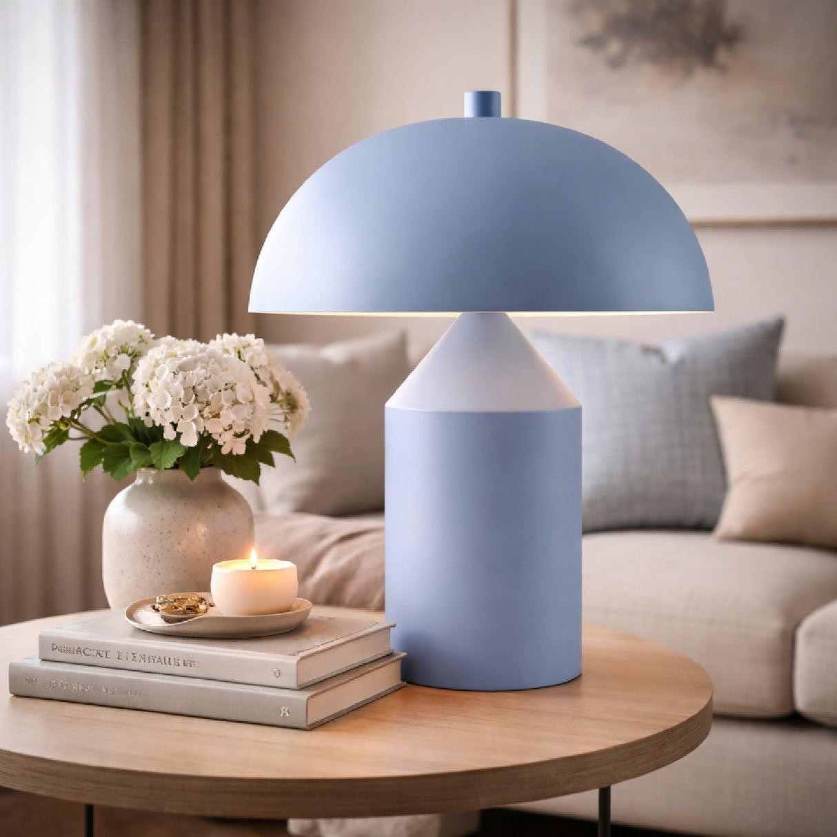 Modern European furniture - Metal Dome Table Lamp - www.oroa.com