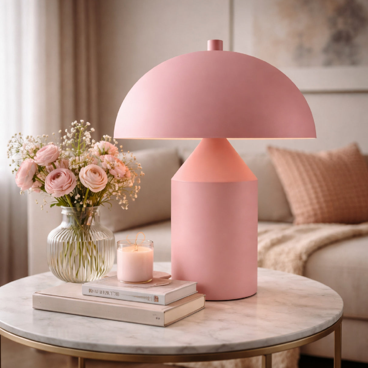 Modern European furniture - Metal Dome Table Lamp - www.oroa.com