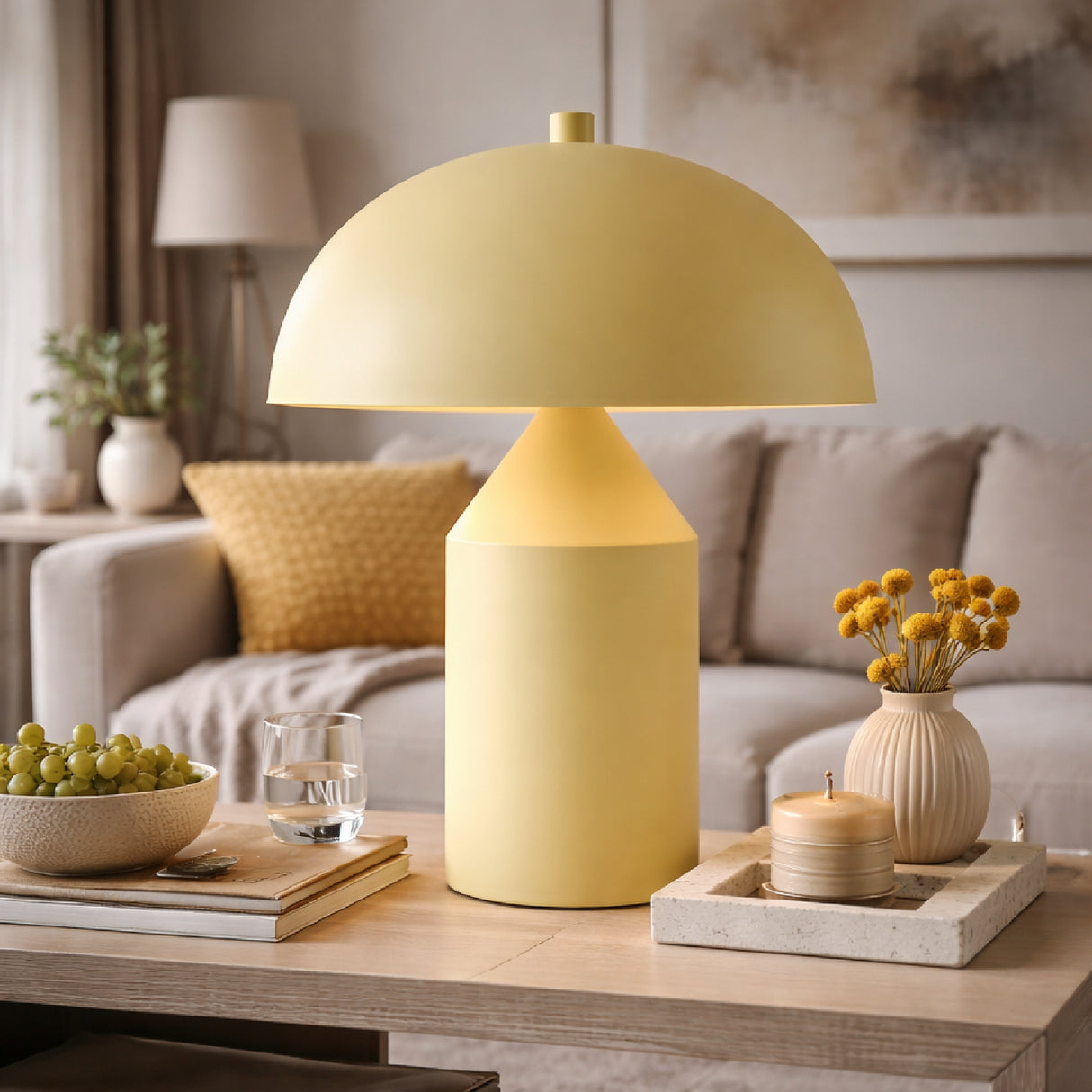Modern European furniture - Metal Dome Table Lamp - www.oroa.com