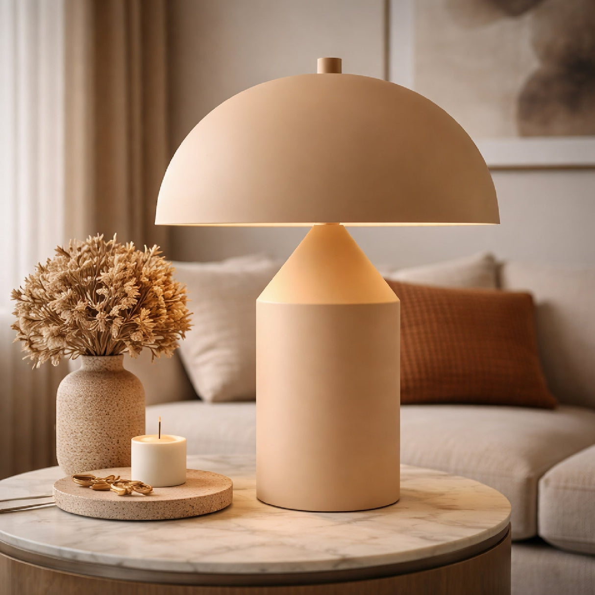 Modern European furniture - Metal Dome Table Lamp - www.oroa.com