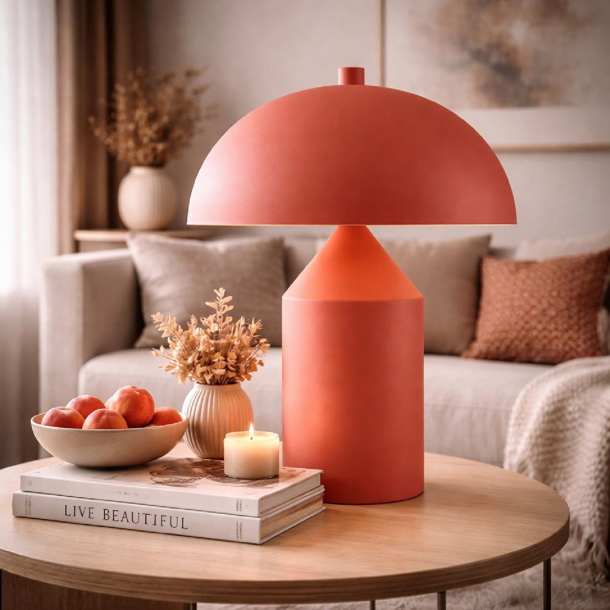 Modern European furniture - Metal Dome Table Lamp - www.oroa.com