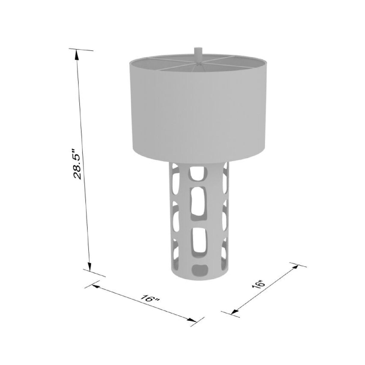 Modern European furniture - Rustic Bronze Finish Table Lamp - www.oroa.com