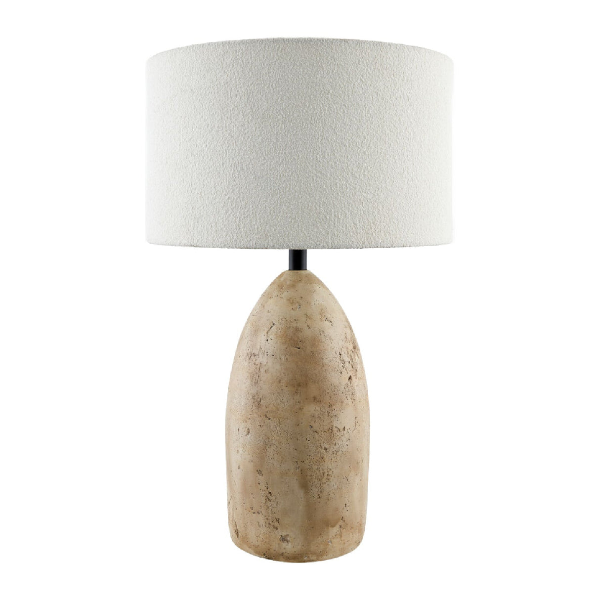 Modern European furniture - Beige Concrete Accent Table Lamp - www.oroa.com