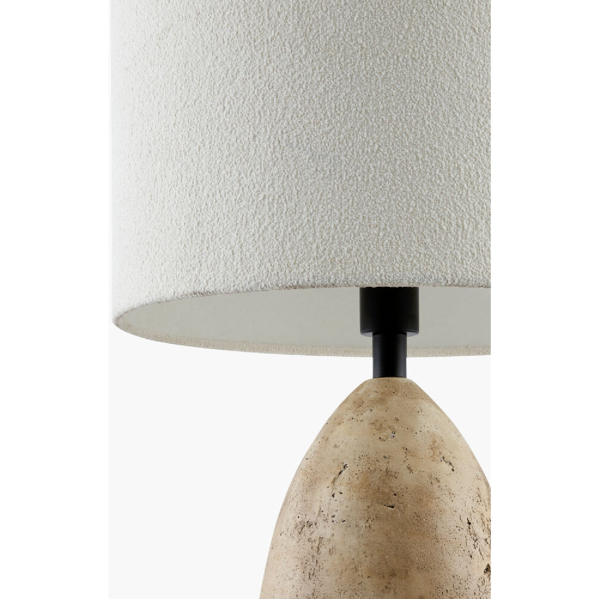 Modern European furniture - Beige Concrete Accent Table Lamp - www.oroa.com