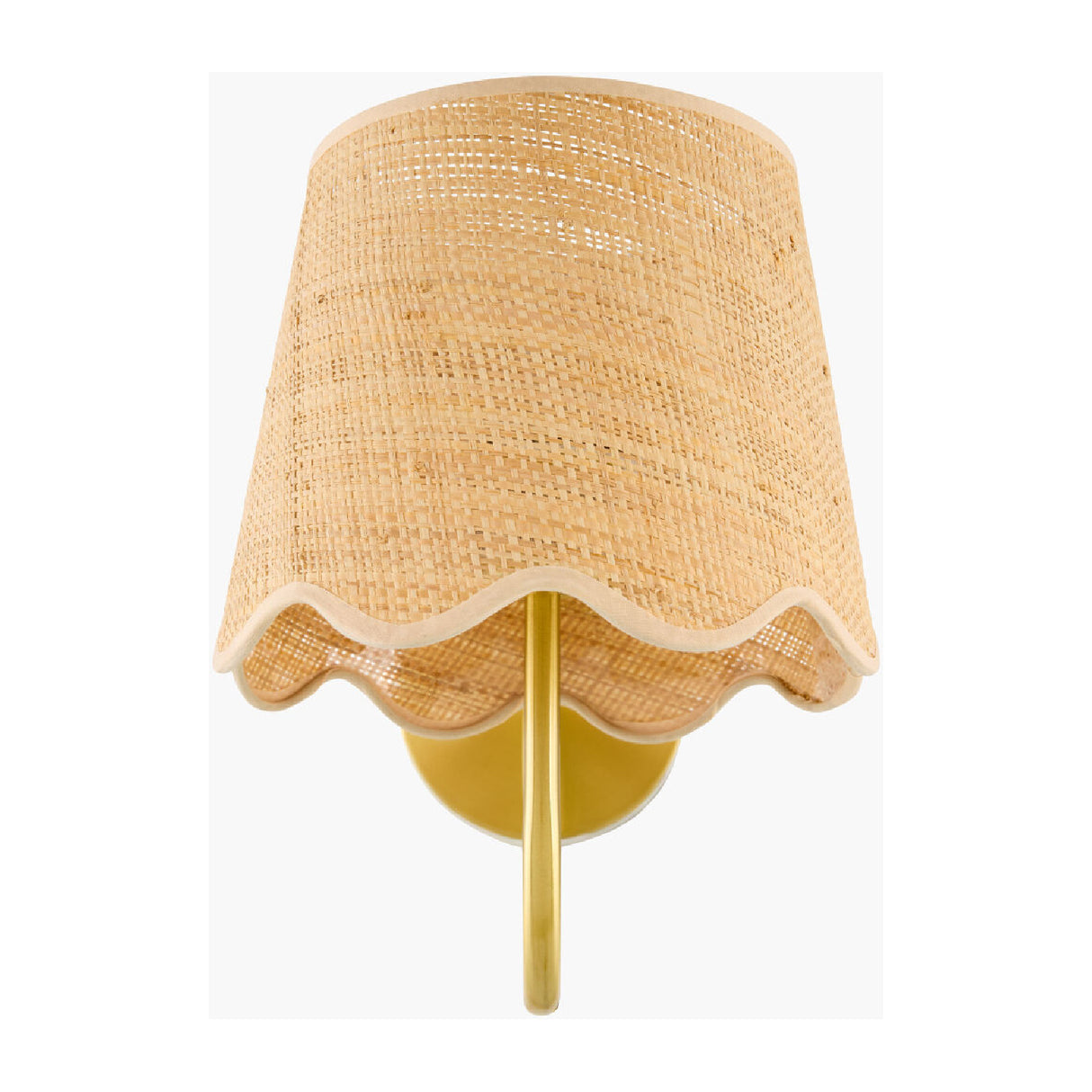 Modern European furniture - Scalloped Rattan Wall Lamp - www.oroa.com