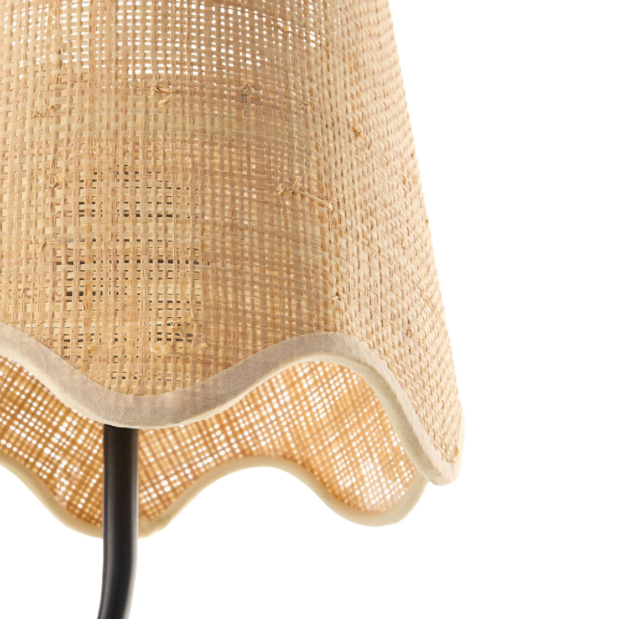 Modern European furniture - Scalloped Rattan Wall Lamp - www.oroa.com