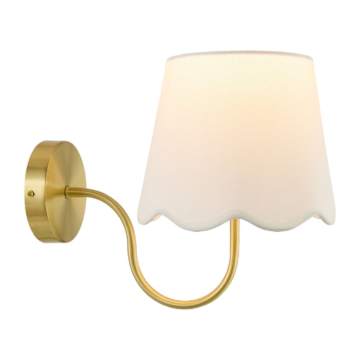 Modern European furniture - Scalloped Linen Wall Lamp - www.oroa.com