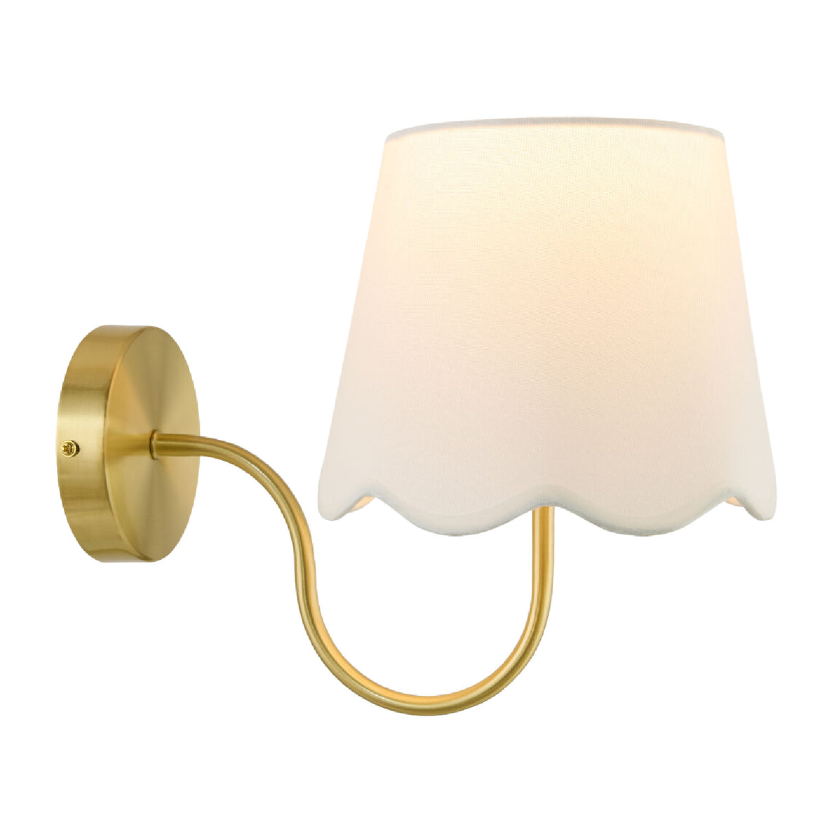 Modern European furniture - Scalloped Linen Wall Lamp - www.oroa.com | Oroa.com