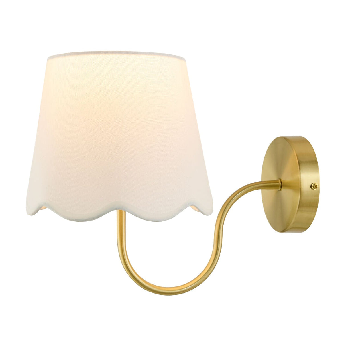Modern European furniture - Scalloped Linen Wall Lamp - www.oroa.com