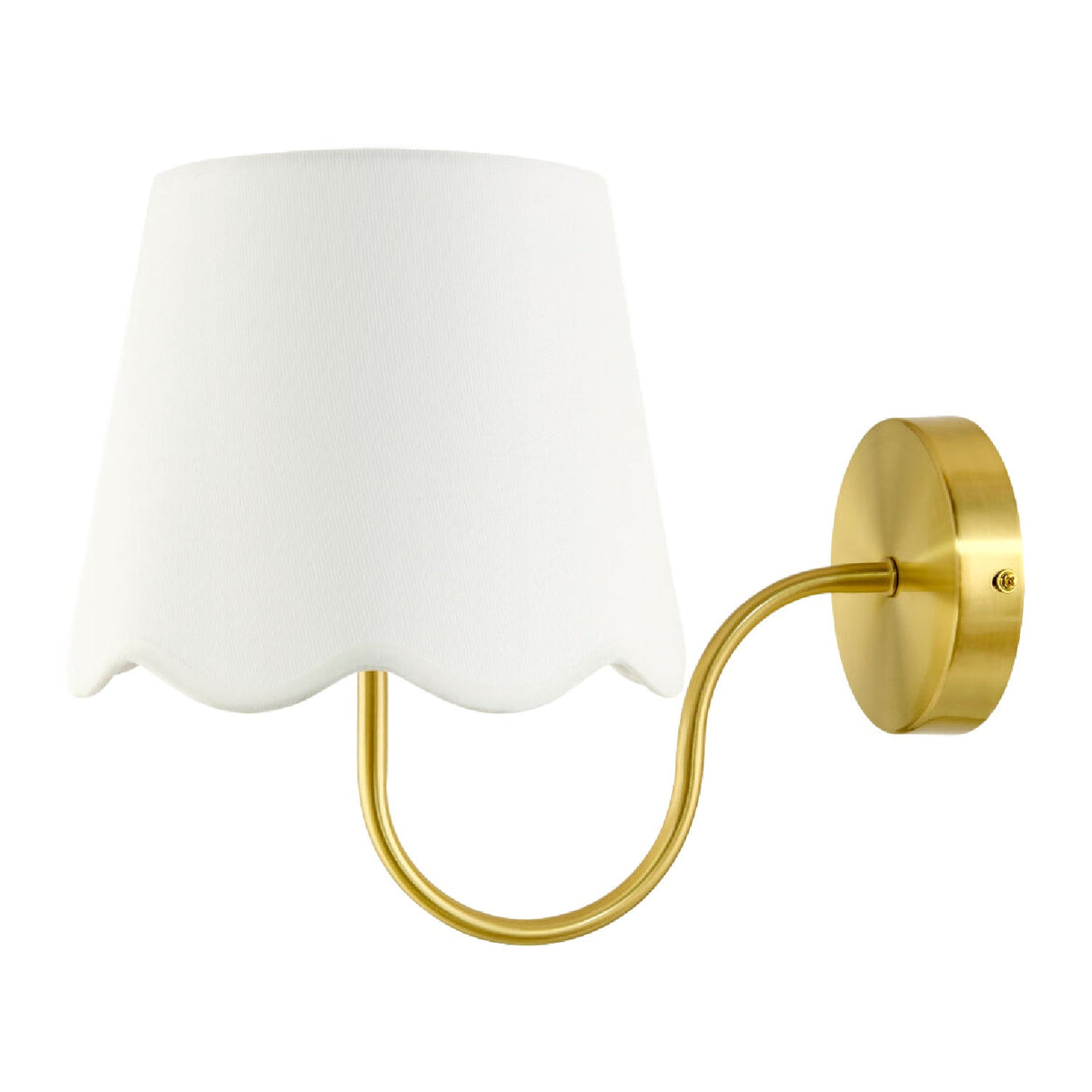 Modern European furniture - Scalloped Linen Wall Lamp - www.oroa.com