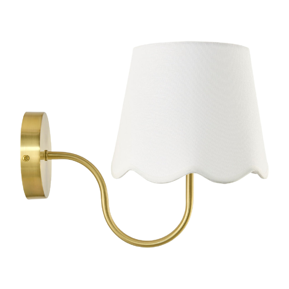 Scalloped Linen Wall Lamp | Oroa.com