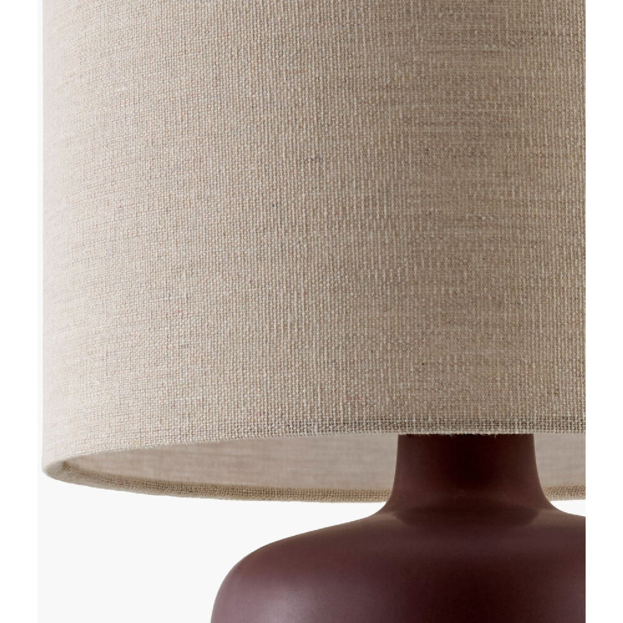Modern European furniture - Beige Linen Ceramic Table Lamp S - www.oroa.com