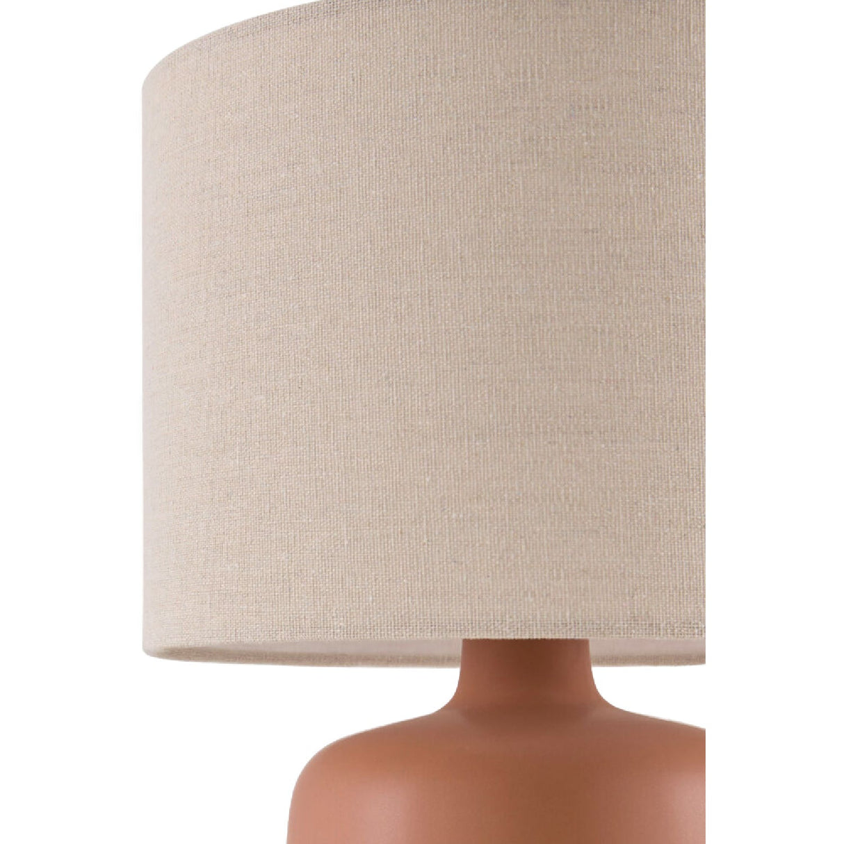 Modern European furniture - Beige Linen Ceramic Table Lamp S - www.oroa.com