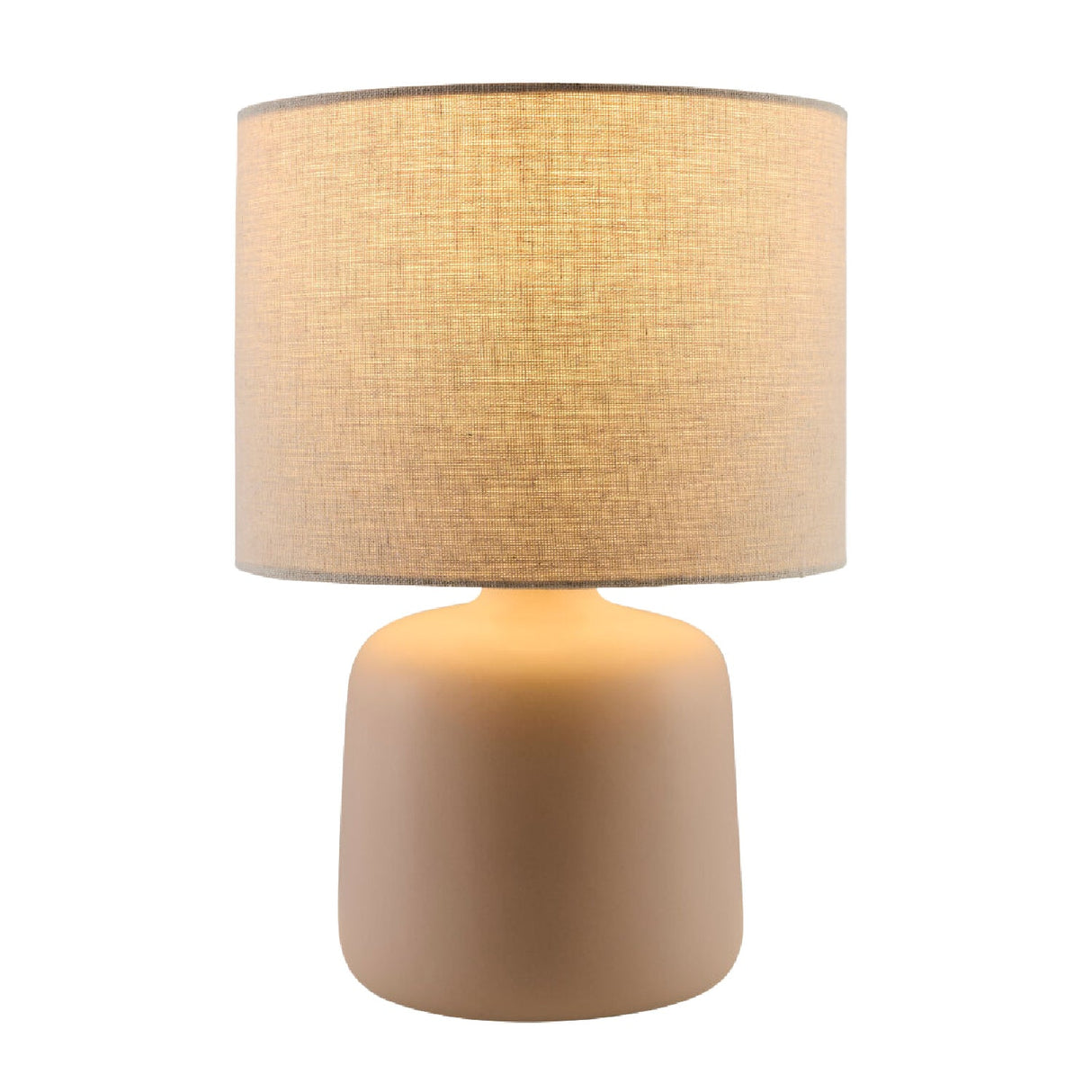 Modern European furniture - Beige Linen Ceramic Table Lamp S - www.oroa.com