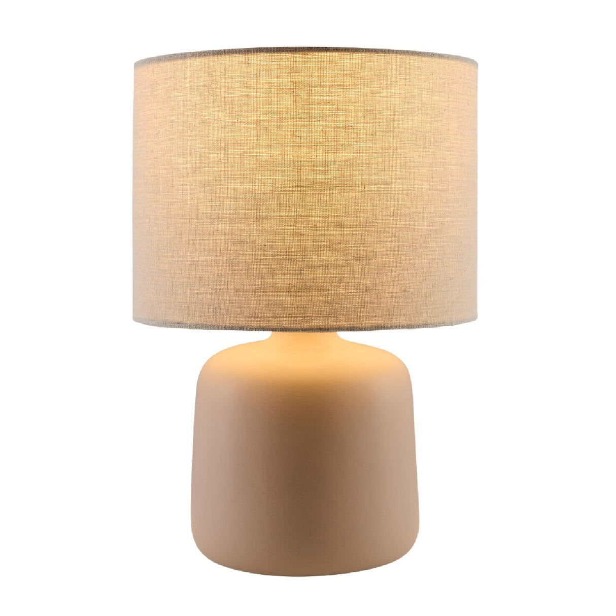 Modern European furniture - Beige Linen Ceramic Table Lamp S - www.oroa.com