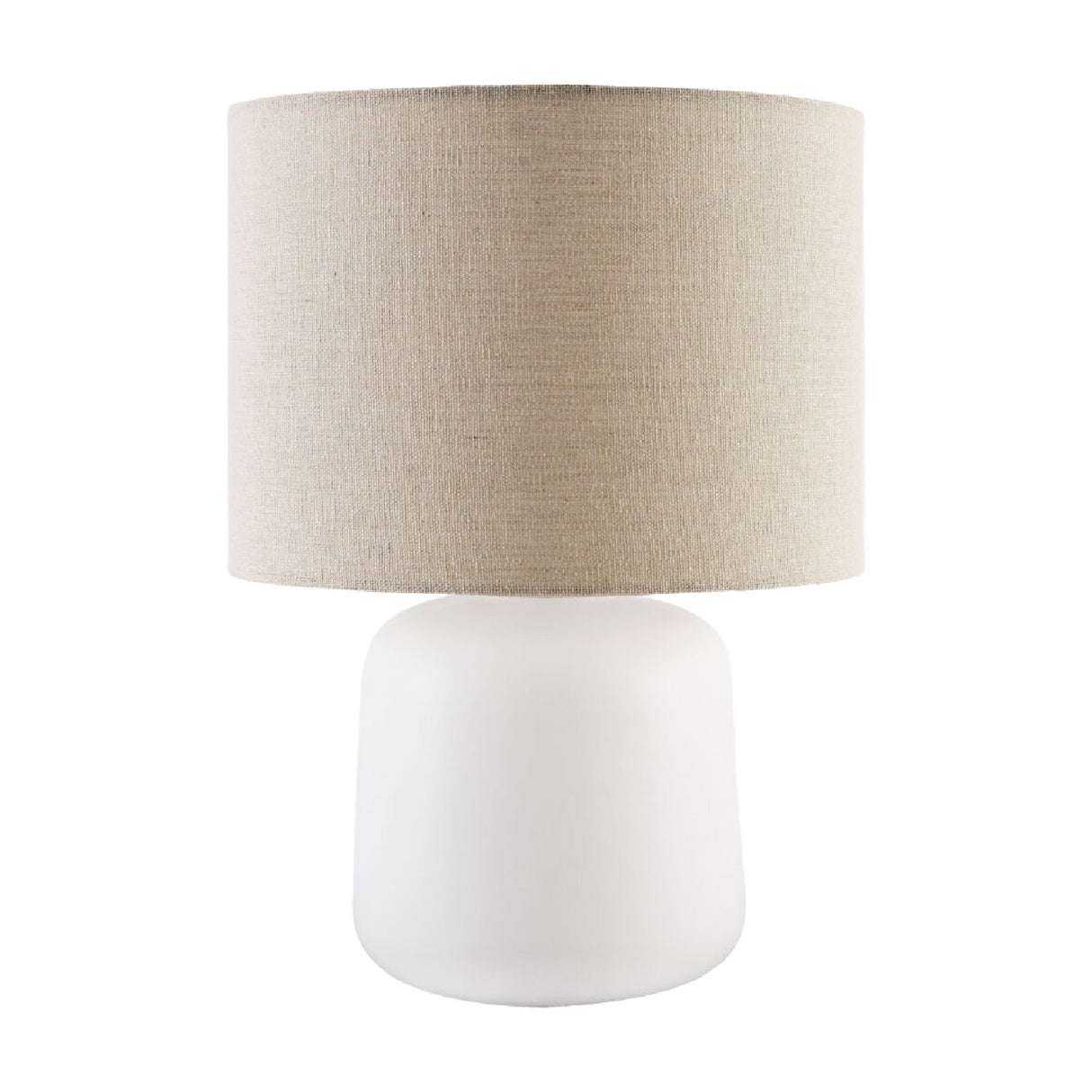 Modern European furniture - Beige Linen Ceramic Table Lamp S - www.oroa.com