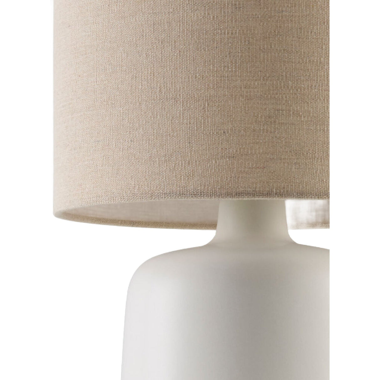 Modern European furniture - Beige Linen Ceramic Table Lamp S - www.oroa.com