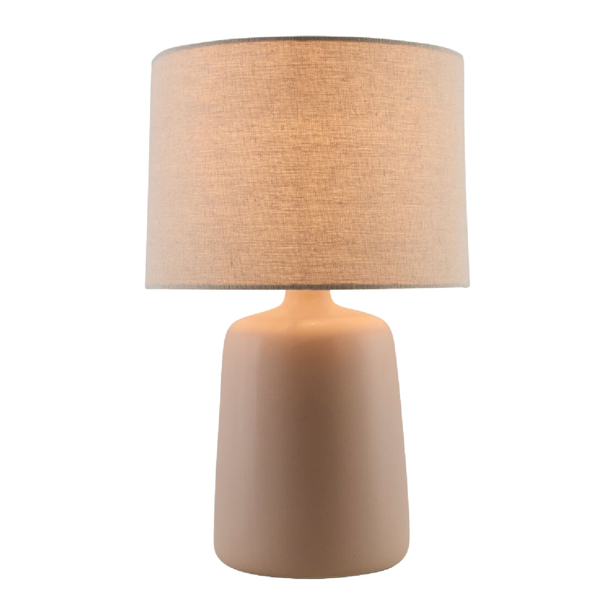 Modern European furniture - Beige Linen Ceramic Table Lamp L - www.oroa.com