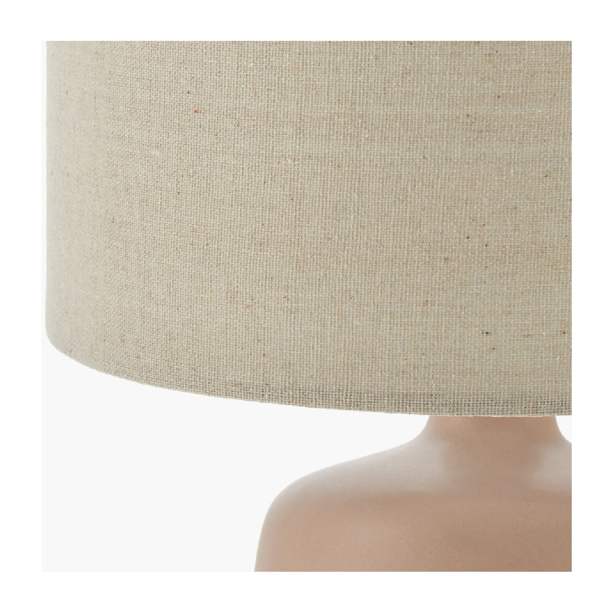 Modern European furniture - Beige Linen Ceramic Table Lamp L - www.oroa.com