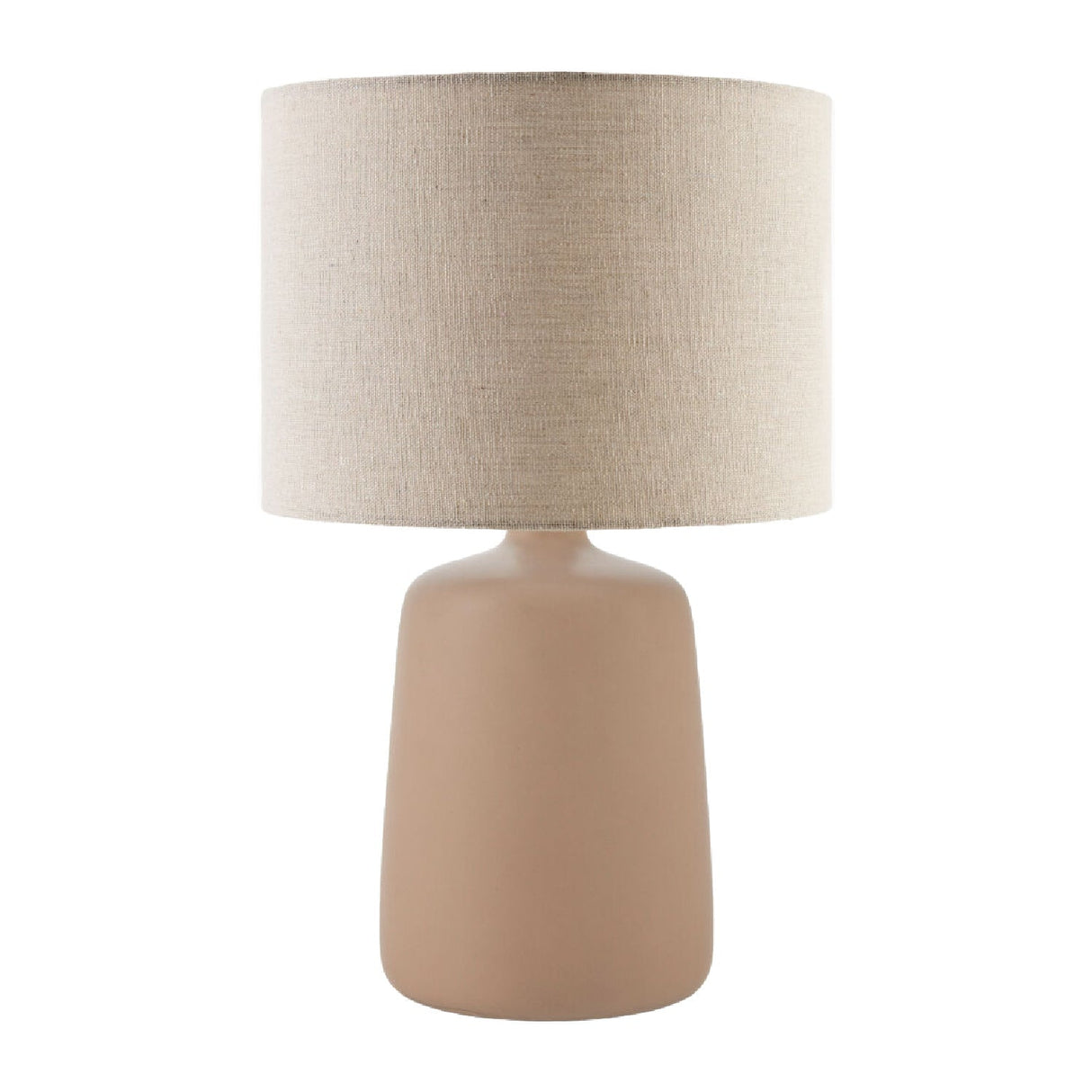 Modern European furniture - Beige Linen Ceramic Table Lamp L - www.oroa.com