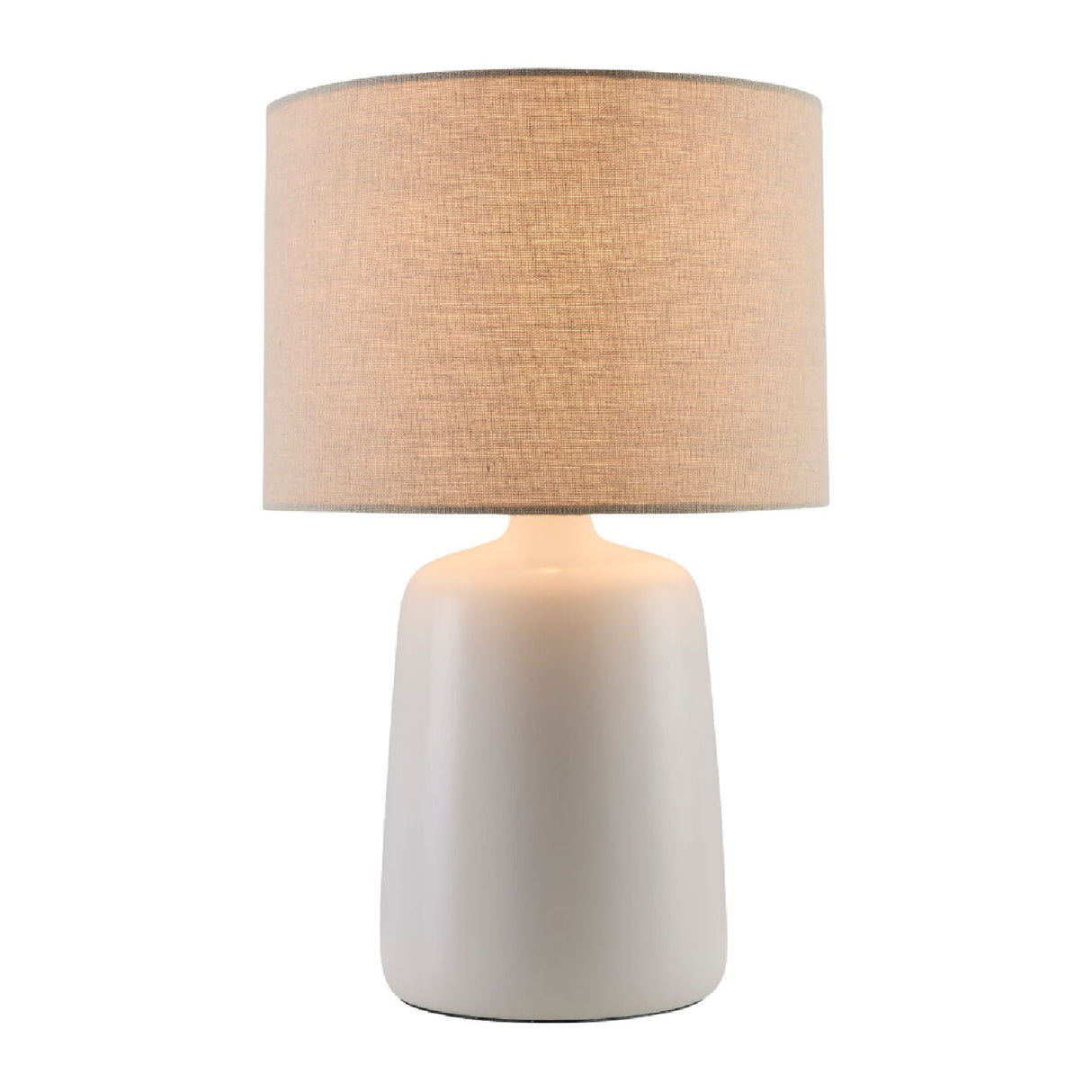 Modern European furniture - Beige Linen Ceramic Table Lamp L - www.oroa.com