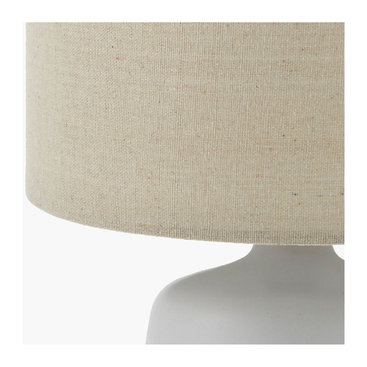 Modern European furniture - Beige Linen Ceramic Table Lamp L - www.oroa.com