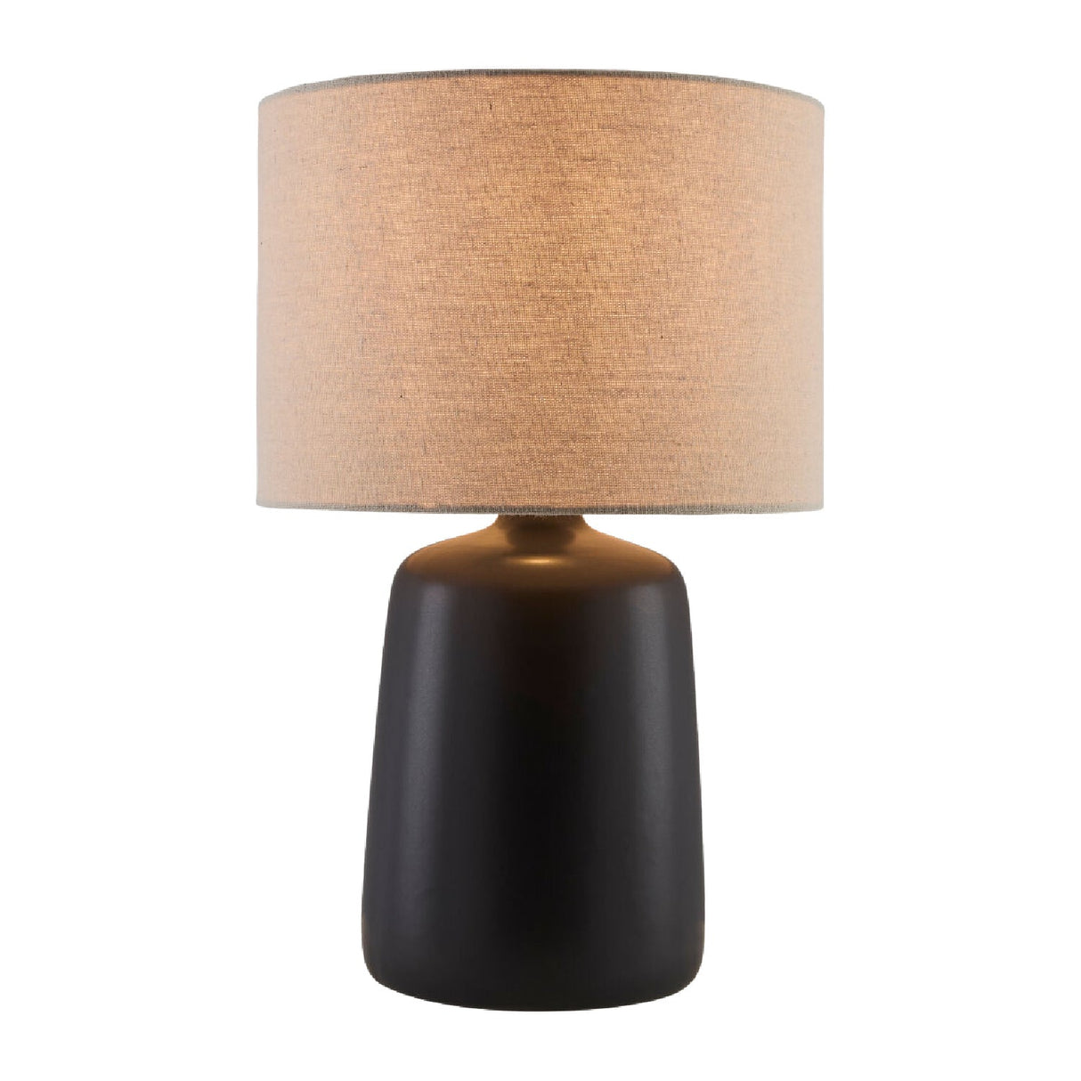 Modern European furniture - Beige Linen Ceramic Table Lamp L - www.oroa.com