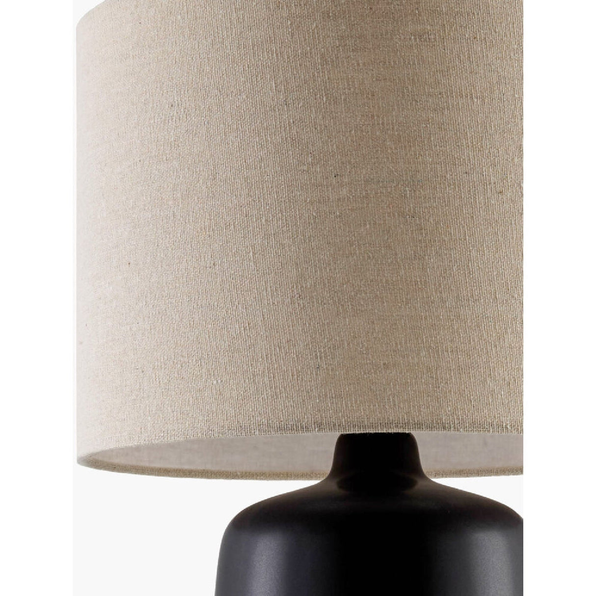 Modern European furniture - Beige Linen Ceramic Table Lamp L - www.oroa.com