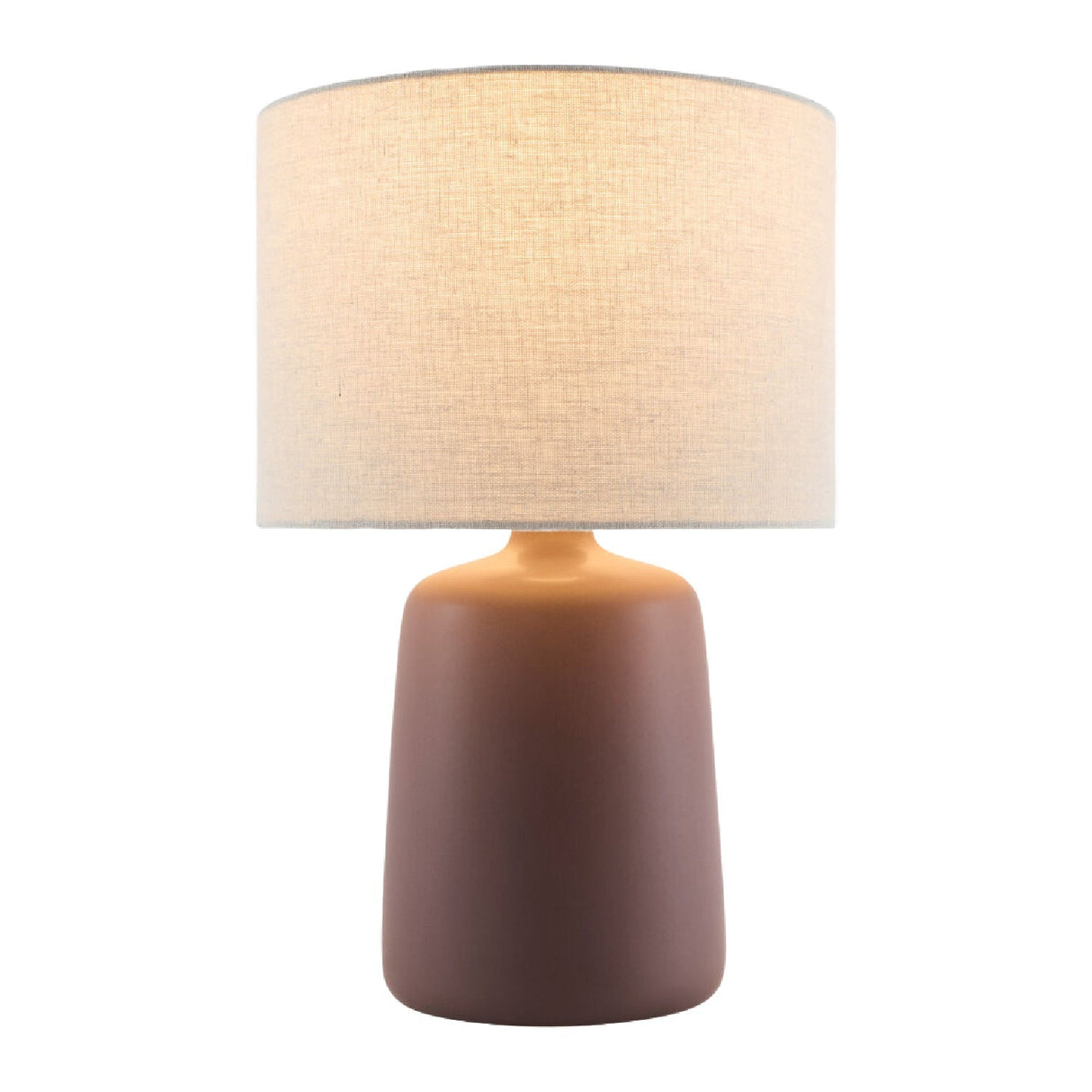 Modern European furniture - Beige Linen Ceramic Table Lamp L - www.oroa.com