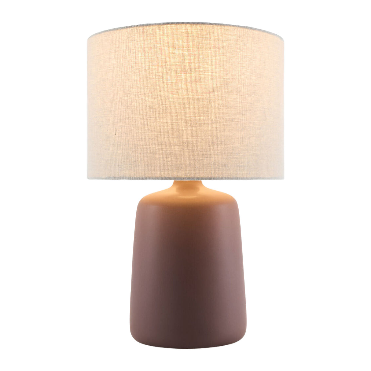 Modern European furniture - Beige Linen Ceramic Table Lamp L - www.oroa.com