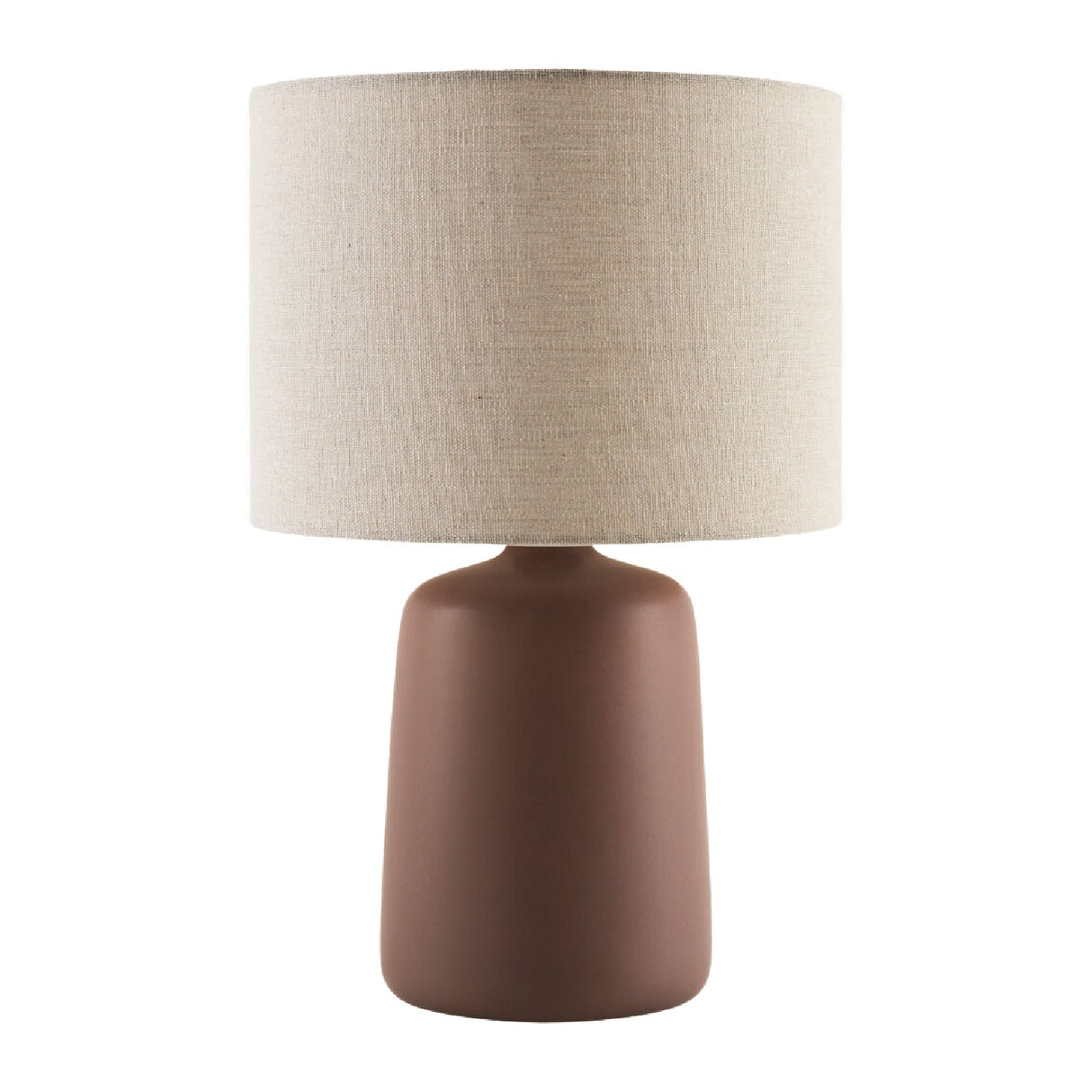 Modern European furniture - Beige Linen Ceramic Table Lamp L - www.oroa.com