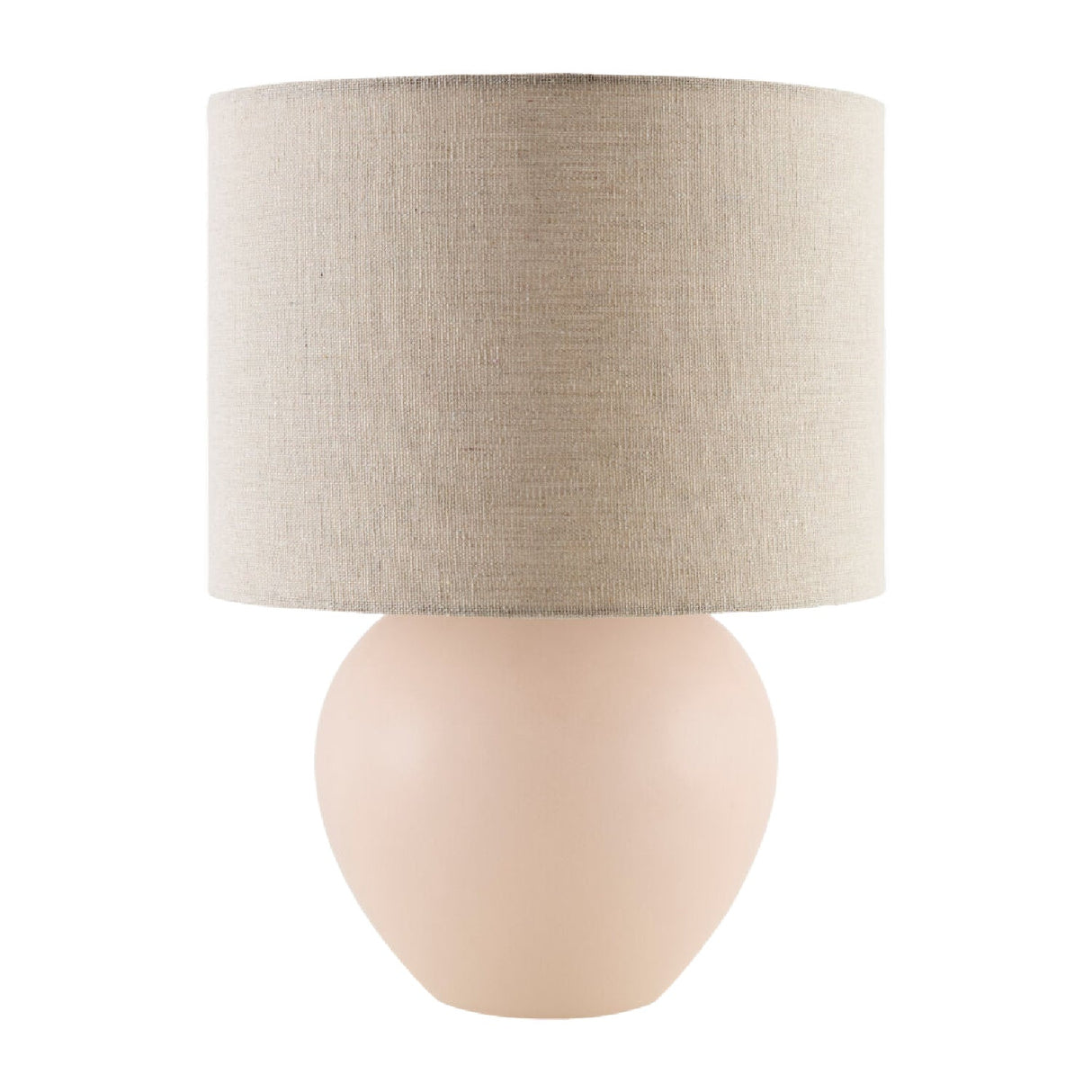 Modern European furniture - Rounded Ceramic Linen Table Lamp - www.oroa.com