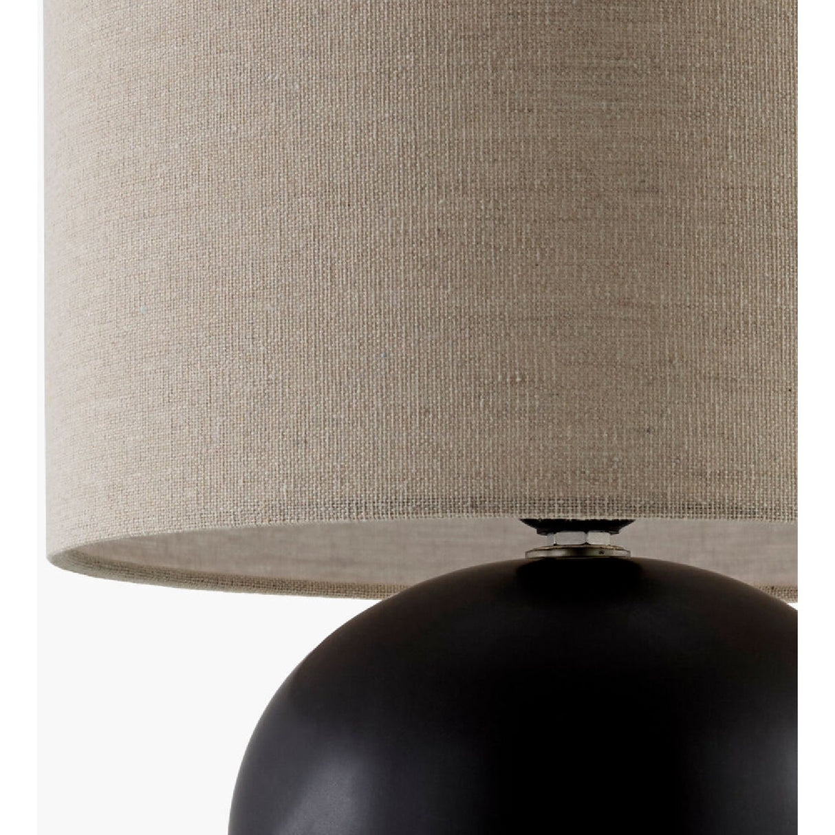 Modern European furniture - Rounded Ceramic Linen Table Lamp - www.oroa.com