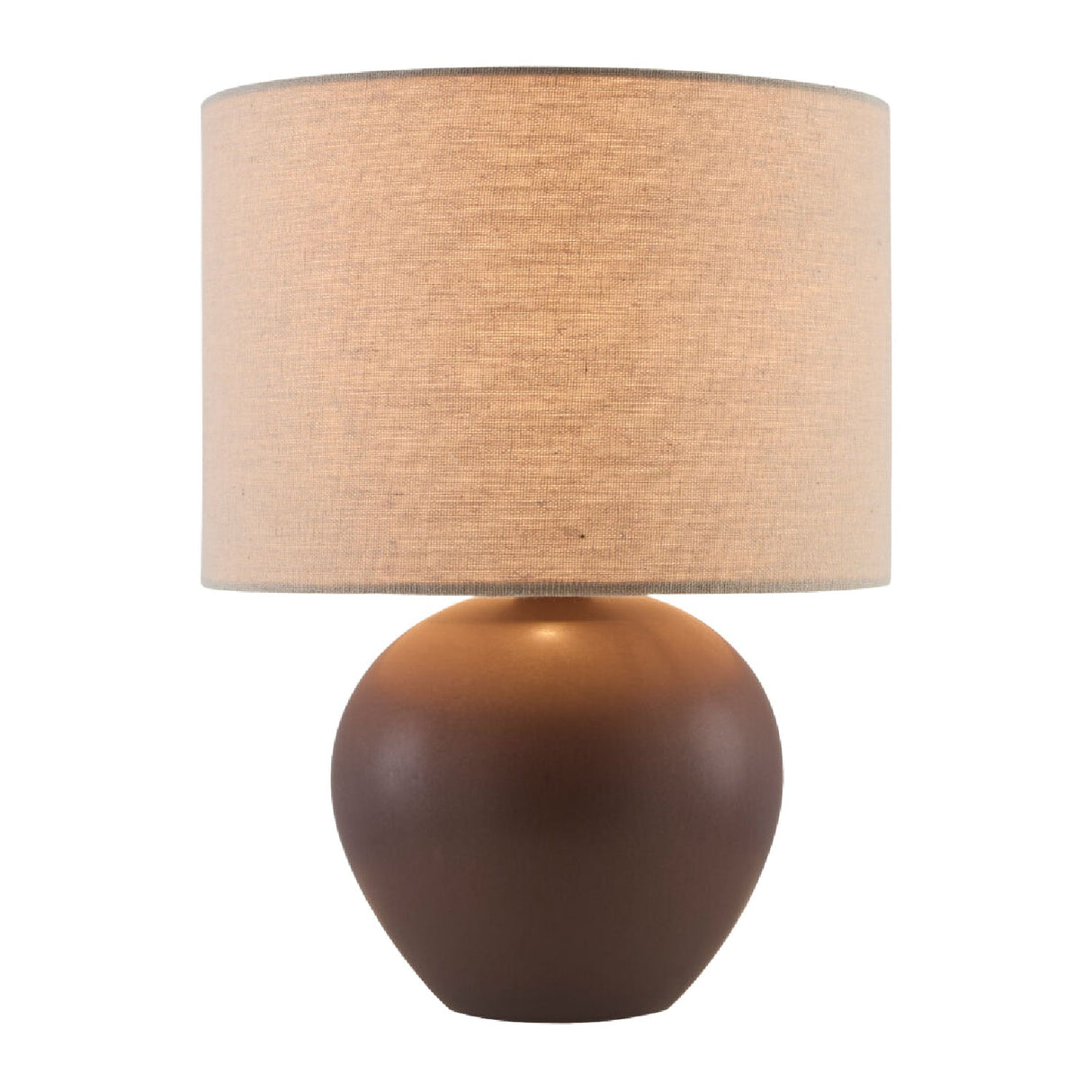 Modern European furniture - Rounded Ceramic Linen Table Lamp - www.oroa.com